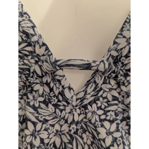 PinkBlush Blue Floral Ruffle Maternity One-Piece Swimsuit – Size M  – NWT - Picture 7 of 12